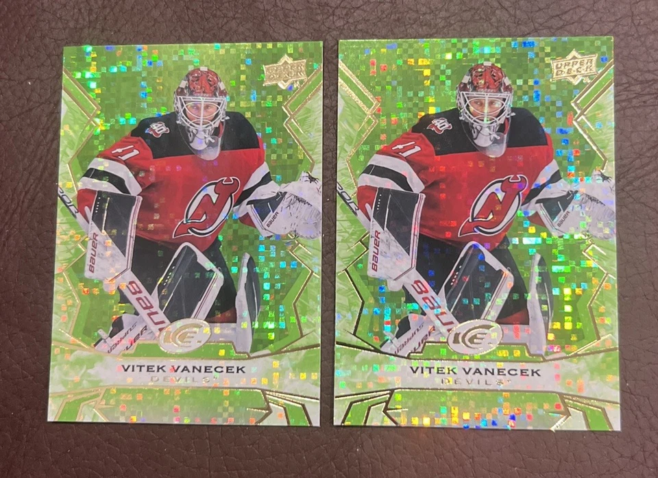 2022-23 UD Upper Deck ICE - VITEK VANECEK *(2x) Green Parallel SP!* 🔥 - Image 1 of 2