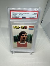 1974 Williams Forlags VM 74 Fotboll (Sweden) Johan Cruyff #93 PSA 2