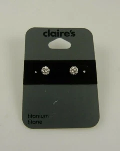 Cristal Titanio Bola Pendientes Postes - Imagen 1 de 7