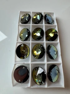 Swarovski 3200 Crystal Flatback Rivoli Tabac color, 12 pieces - Picture 1 of 4