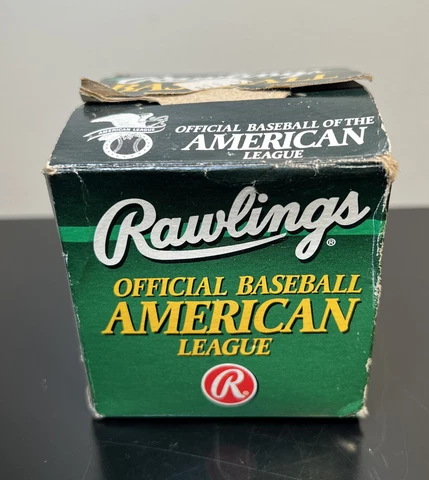 Vintage MLB  American League Baseball, Gene A Budig  New Open Box Cover