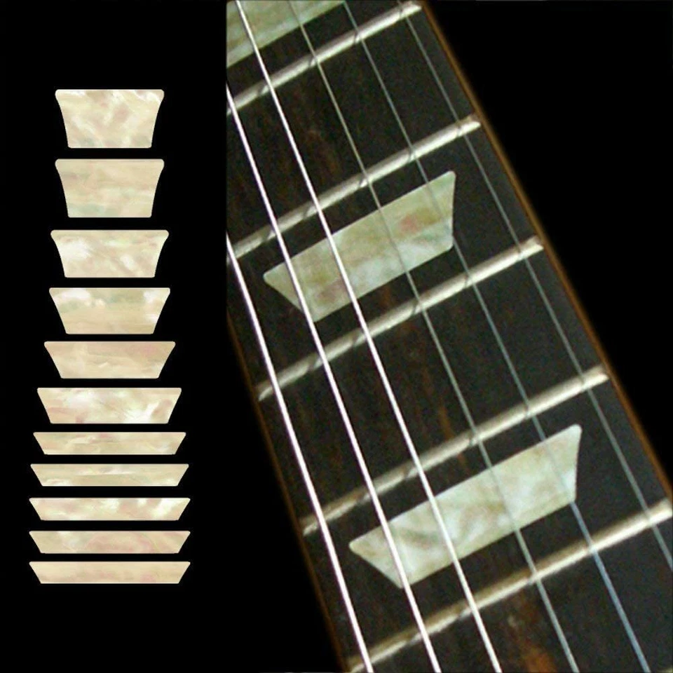 Fretboard Markers Inlay Sticker Decals for Guitar & Bass Dish Trapezoid Les Paul