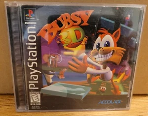 Bubsy 3D - PS1 - CIB - Complete Manual - 100% Tested, GREAT condition - Picture 1 of 5