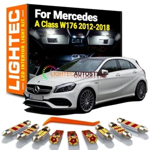 For Mercedes A Class W176 2012-2018 Premium 12pc White LED Interior Light Kit - Picture 1 of 4