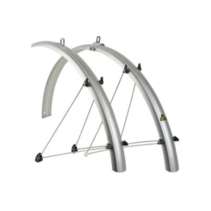 Radschutz Satz Author 28 Zoll Fahrrad Schutzblech Set Kunststoff silber 53mm - Bild 1 von 1
