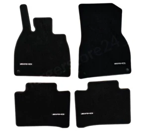 Floor Mats Velour Mats EQS V297 black 4-piece Genuine for Mercedes-AMG - Picture 1 of 11