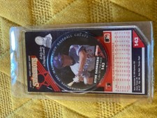 SUPER RARE RYNE SANDBERG 1991 Pin/with Card Baseball Badge FROM ODDBALL SET!