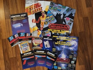 BIG NES MANUAL LOT BUNDLE (8 Manuals, 1 Inserts, 3 Posters) Worth est. $95 - Picture 1 of 3