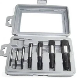 8pc Screw Extractor Easy Out Broken Screw Jumbo Ez-Out Stud Damaged Pipe Remover - Picture 1 of 2