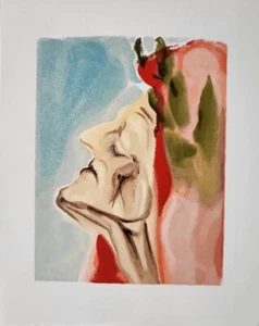 Salvador Dali Divine Comedy "Paradise 7"  Deluxe ed. OriginalWoodcut  1960 - Picture 1 of 4