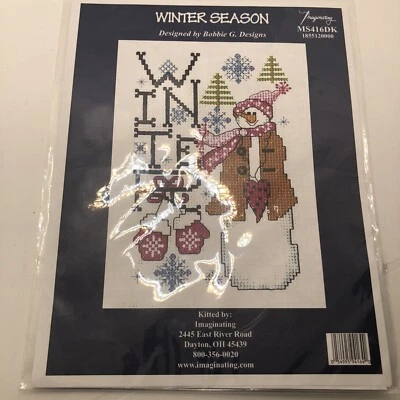 New Imaginating Bobby G. Designs Seasons Cross Stitch Pattern: Winter MS416DK - Image 1 of 2