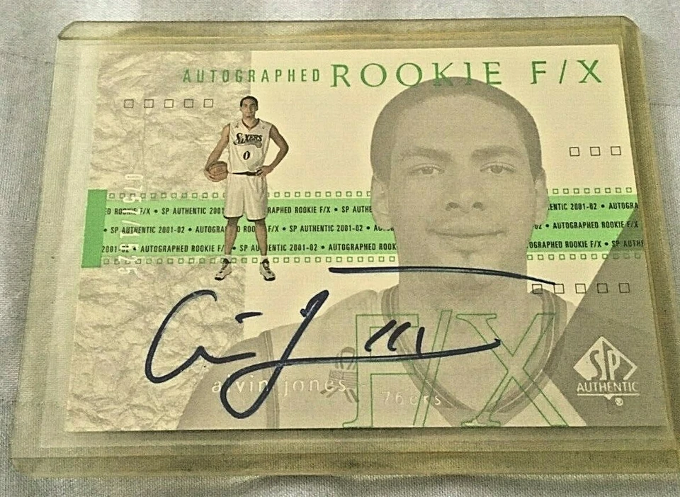 2001-02 SP Authentic ALVIN JONES auto /1525 - Image 1 of 1