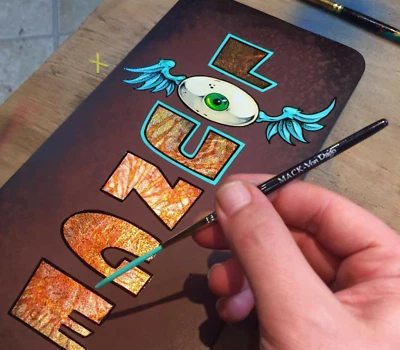 PROFESSIONAL # 2 Lettering Outlining Detail Scrolling Brush "PRO SERIES" Foto 1 de 4