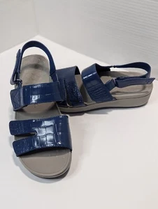 Sandalias de cuña Vionic Roma para mujer 10 azules - Imagen 1 de 12