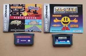 Lot of 2 Namco Museum & Pac-Man Collection Nintendo GBA w/Manuals Tested Works - Picture 1 of 18