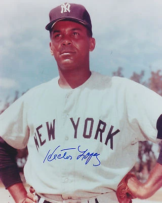 HECTOR LOPEZ AUTOGRAPHED 8x10 NY YANKEES KANSAS CITY ATHLETICS JSA PHOTO - Image 1 of 2
