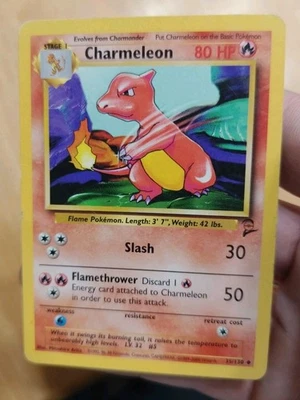 Charmeleon 35/130 Uncommon Base Set 2 Pokemon Card Mp - Image 1 of 3