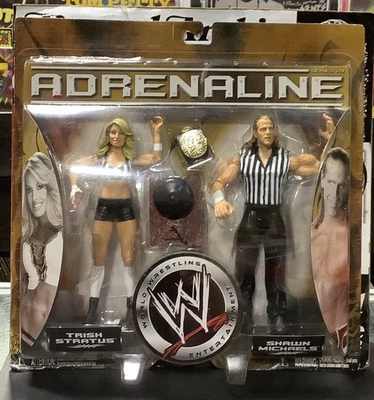 WWE 2006 Adrenaline Series 20 TRISH STRATUS + SHAWN MICHAELS (BRAND NEW IN BOX) - Image 1 of 4