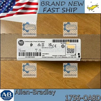 NEW PLC 1756-OA8D NEW Sealed 1756OA8D ControlLogix 8 Point D/O Module NEW - Image 1 of 4