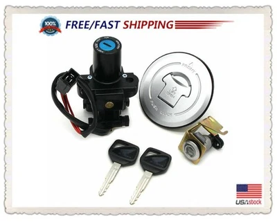 Ignition Switch Fuel Gas Cap Seat Helmet Lock Set & 2x Keys For Honda CBR250R Foto 1 de 4