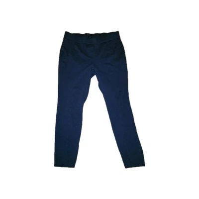 Pantalón al tobillo Style & Co azul oscuro elástico para mujer 14 W pierna recta bolsillos traseros Foto 1 de 4