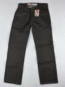 Levi's Jeans Boys Junior 505 Black Denim Straight Leg Jeans Size 16 Regular NWT - Picture 1 of 16