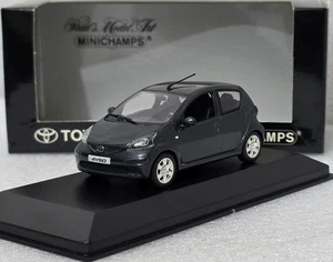 Toyota Aygo 2005 Dark Grey 1:43 Minichamps Dealer Edition EXTREMELY RARE!! - Picture 1 of 14