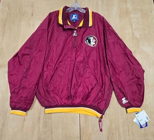 Vintage Starter Florida State FSU Windbreaker Lightweight Jacket 1/4 Zip XL - Picture 1 of 4