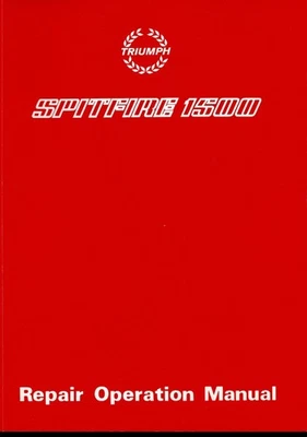 Spitfire 1500 Repair Operation Manual - Immagine 1 di 2
