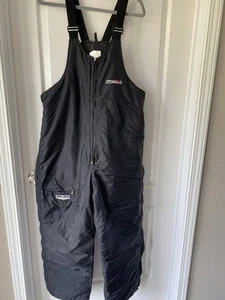 Black Men’s Sno Rider Snow Bibs with dry tech Size Large - Picture 1 of 6