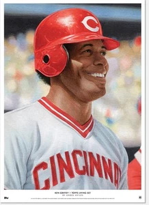 Topps Living Set Fine Art Print #808 - Ken Griffey Sr. - Picture 1 of 1