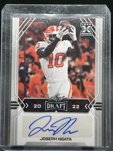 Sale Joseph Ngata Silver Auto Auto 2022 Leaf Draft Football - Picture 1 of 2