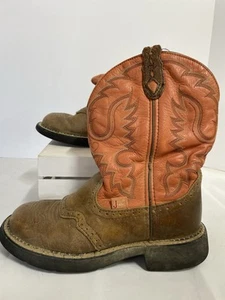 Justin Gypsy L9907 Westernstiefel Cowgirl zweifarbig Leder Damengröße US 7B - Bild 1 von 12