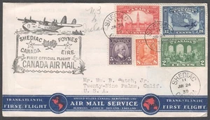 1939 CANADA First Flight Airmail Shediac to Baile Atha Foynes IRELAND FDC Cover - Picture 1 of 2