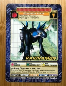 Digimon Digi Battle Series 3 BO-120 Raidramon Non-Holo Bandai 2000 - Picture 1 of 6