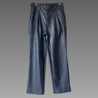 Calvin Klein Leather Dress Pants Sz 0 - Image 1 of 4