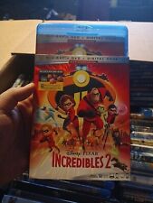 Incredibles 2 (Blu-Ray/DVD/Digital 3-Disc Set, Disney) NEW Sealed w/ Slipcover