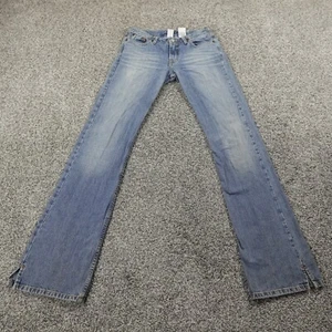 VTG Lucky Brand Jeans Women 2 Blue Denim Low Rise Flare Boot Whiskered USA Y2K - Bild 1 von 18