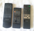 Vintage Remote Controls for Kenwood, Sony and  A/V Tape Deck CD Systems