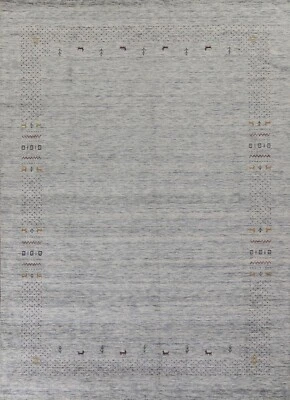 Tribal Gabbeh Little Character/ Animal Design Handmade Living Room Rug 9'x12' - Image 1 of 4