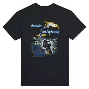 Thin Lizzy Thunder And Lightning Farewell Irish Tour 1983 Heavyweight Unisex Cre - Foto 1 di 10