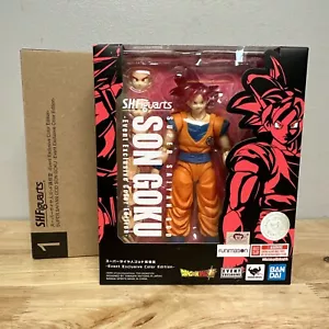 S.H. Figuarts SDCC 2021 exclusivo Goku Super Saiyan God SSG con remitente - Imagen 1 de 7