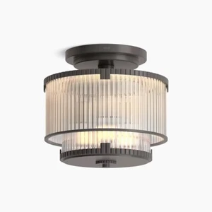 Kohler Lighting 32506-FM03-BAL Francis 3 Light Flush Mount - Artisan Bronze NEW - Picture 1 of 7