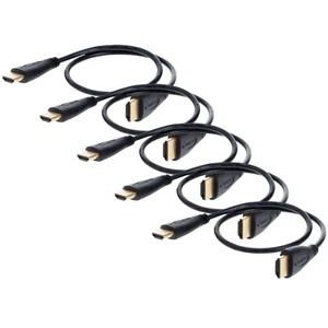 5 pezzi 1,5 piedi cavo HDMI alta velocità 2,0 4K 60 Hz UHD HDR 2160P Ethernet HDTV HDCP - Foto 1 di 3