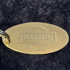Vintage DATSUN Logo Solid Brass Keychain Key Ring Fob Classic Car Japan Import - Bild 1 von 5