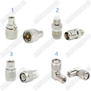 1x Adattatore Jack Spina FME Maschio Femmina a PL-259 UHF TNC Maschio Femmina Connettore RF - Foto 1 di 5