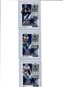2018 Contenders Football Dallas Cowboys Dak Prescott / Ezekiel Elliott / S. Lee - Bild 1 von 1