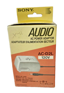 Sony 1988 Audio AC Power Adapter 120V AC-D2L European Power Adapter Taiwan New
