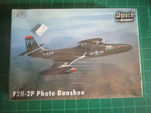 1/72 SW 72078 Sword F2H-2P 2 Photo Banshee VC-61 VMJ-1 decals sealed rare - Picture 1 of 2