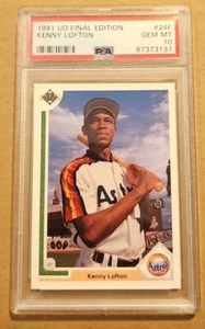 Tarjeta de novato Kenny Lofton 1991 Upper Deck # 24F PSA 10 Wander Franco ¿culpable? - Imagen 1 de 2